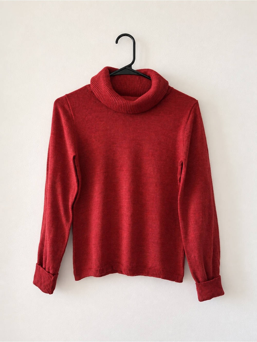 Banana Republic Red 100% Merino Wool Turtleneck Sweater | M